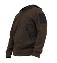 Genıus Store Erkek Polar Outdoor Kapüşonlu Kombat Tactical Cepli Polar (Haki)