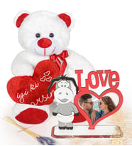 45 cm İyi ki varsın Kalpli Ayı & Love Çerçeve (Model 2)