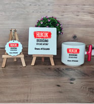  Hukuk Okuduğumu Söylemiş Miydim  Hediye Seti Kupa Bardak T Kulplu, Dekoratif Taş, Anahtarlık Hukuk Öğrencisine Hediye (Model 1)