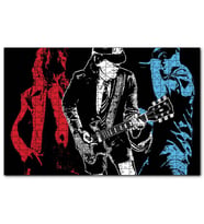 Cakapuzzle AC DC Rock Grubu Üç Renk İllüstrasyon  Puzzle Yapboz MDF (Ahşap) (255 Parça)