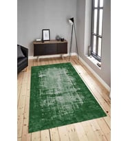 Dijital Baskılı Yıkanabilir Kaymaz Modern Renkli Salon Halısı Mutfak Halısı Yolluk ND-HY-918 (Yeşil)