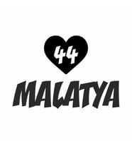 Kalpli 44 Malatya Araba Sticker siyah 20x15 CM (Siyah)