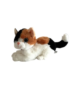 Sesli Miyavlayan Jumbo 30 cm Peluş Kedi (Siyah)
