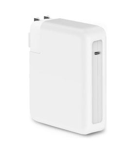 Microsonic Macbook Şarj Adaptör Kılıf (85W-87W-96W) Matte Silicone Siyah (Beyaz)