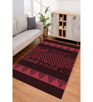 Dijital Kaymaz Taban Yıkanabilir Renkli Salon Halısı Mutfak Halısı Yolluk ND-SD-850 (Bordo)