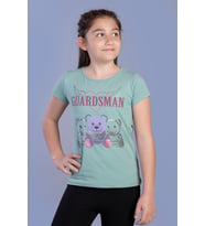 Toontoy Kız Çocuk Baskılı Tişört (Yeşil)