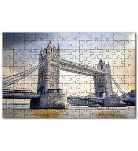 Cakapuzzle Londra Tower Bridge Köprüsü Puzzle Yapboz MDF (Ahşap) (500 Parça)