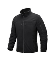 Ghassy Co. Warm Tactical Sport Multi 6 Cep Fonksiyonel Termal Polar Ceket (Siyah)
