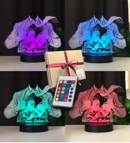 Babalara Özel Takım Elbiseli Resimli 3d Led Gece Lambası (Karışık)