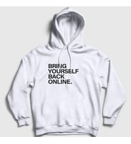 Presmono Unisex Beyaz Online Westworld Kapüşonlu Sweatshirt 224929tt (Beyaz)
