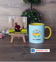 Öğretmenler Günü Hediyesi Fotoğraflı Dekoratif Taş, Kupa Bardak Beyaz Hediye (Model 7)