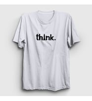 Presmono Unisex Sarı Think Chess Satranç T-Shirt 341300tt (Beyaz)
