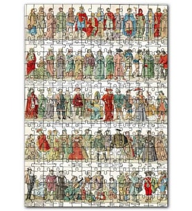 Cakapuzzle Fransız Halkı Kıyafet Evrimi 10 17 Yüzyıl Puzzle Yapboz MDF (Ahşap) (255 Parça)