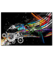 Cakapuzzle Renkli Şeritler Daireler ve Yıldızlar  Puzzle Yapboz MDF (Ahşap) (1000 Parça)