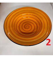 MAKARNA TABAĞI 25 CM SERAMİK (Turuncu)