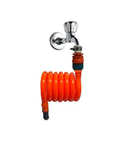 Plasyay Spiral Wc Hortum Matik Rekorlu Set Turuncu 110 Cm (Turuncu)