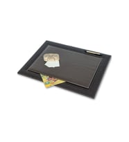 Sümen Kapaklı Masaüstü Tekli Desk Pad Vegan 42x55 cm (KAHVE)