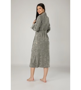 Nuşa Bambo Cotton Bayan Sabahlık Bornoz (Yeşil)