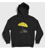 Presmono Unisex Gri Umbrella How I Met Your Mother Kapüşonlu Sweatshirt 196172tt (Siyah)