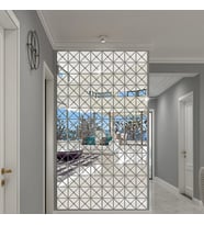 3d ayna çıkartmaları üçgen pleksi gold duvar dekoru (5 X 9 CM) X 60 ADET Numa Concept (Gümüş)