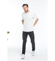 Süperlife Erkek Bisiklet Yaka  Standart &Regular Fit Tişort SPR21Y30 (Ekru)