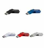 Kişiye Özel Hediyelik Plastik Kutulu Usb Flash Bellek 32 Gb (Mavi)