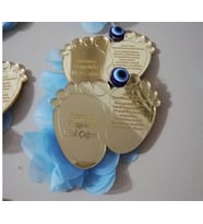 Kişiye Özel Pleksi Bebek Magnet Hatıra (Gümüş)