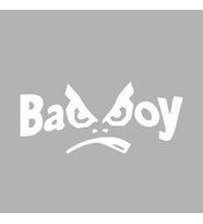 Badboy Kötü Çocuk Sticker Siyah  20x10 CM (Beyaz)
