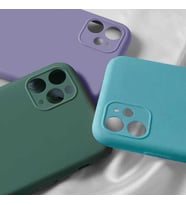 Apple iPhone SE 2022 Kılıf Lansman Tasarım İçi Kadife Lüx Silikon (Mavi)