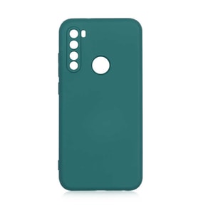 Xiaomi Redmi Note 8 Kılıf Özel Orijinal Lansman Serisi, İçi Kadife, Pürüzsüz Yumuşak ve Mat TPU Silikon (Koyu Yeşil)