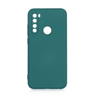 Xiaomi Redmi Note 8 Kılıf Özel Orijinal Lansman Serisi, İçi Kadife, Pürüzsüz Yumuşak ve Mat TPU Silikon (Koyu Yeşil)