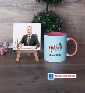 Hakim Fotoğraflı Dekoratif Taş, Kupa Bardak Beyaz Hediye (Model 6)