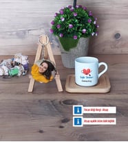Sağlık Teknikeri Türk Kahvesi Fincanı Ahşap Altlıklı ve Fotoğraflı Ahşap Anahtarlık HediyeTıp Bayramı Hediyesi (Model 1)
