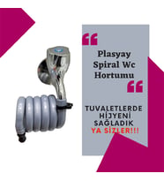 Plasyay Spiral Wc Hortumu 97Cm (Gri)