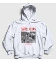 Presmono Unisex Beyaz Poster Film Paris Texas Kapüşonlu Sweatshirt 481713tt (Beyaz)