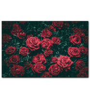 Cakapuzzle Kırmızı Güller Ve Yaprakları Görseli  Puzzle Yapboz MDF (Ahşap) (1000 Parça)