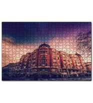 Cakapuzzle Mimari Kırmızı Köşe Bina  Puzzle Yapboz MDF (Ahşap) (255 Parça)