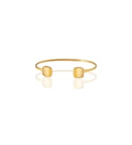 Kadir Jewellery 22 Ayar Altın Kaplama El İşçiliği Zirkon Taşlı Kadın Charm Bileklik (Sarı)