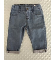 Kidaxi Erkek Bebek Dokuma Pantolon 6-36 Ay (Mavi)