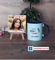 Rehber Öğretmen Fotoğraflı Dekoratif Taş, Kupa Bardak Beyaz Hediye (Model 3)