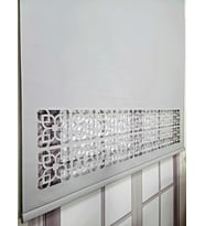 Stor Perde Desenli Lazer Kesim Kalın Kumaşlı ML105 (Gri)