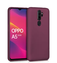 Microsonic Matte Silicone Oppo A5 2020 Kılıf (Mor)