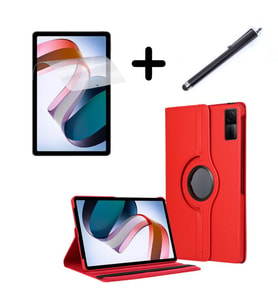 Huawei MatePad 11.5 / Air 11.5 inç Papermate 2023 Kılıf Dönen Tablet Kilifi Ekra (Kırmızı)