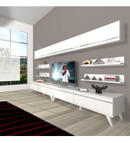 Decoraktiv Eko 360Y Mdf Retro Tv Ünitesi Tv Sehpası (Beyaz)