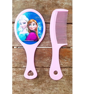 SHUSHU ELSA AYNA+TARAK SETİ (SÜPRİZ GÖRSELLER) (Açık Pembe)