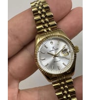 PIRLANTALI ÖZEL DİAMOND SERİSİ GOLD KASA YEŞİL KADRAN DANIEL KLEIN DKE.1.10742 SERTİFİKALI KADIN KOL SAATİ (Altın)