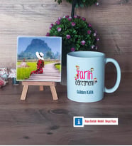 Tarih Öğretmeni Fotoğraflı Dekoratif Taş, Kupa Bardak Beyaz Hediye (Model 1)