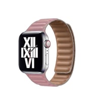 Apple Watch 42mm KRD-34 Deri Görünümlü Kordon (Pembe)