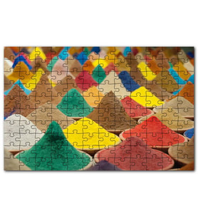 Cakapuzzle Kaselerde Renkli Toz Baharatlar Puzzle Yapboz MDF (Ahşap) (1000 Parça)