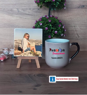 Psikolojik Danışman Fotoğraflı Dekoratif Taş, Kupa Bardak Beyaz Hediye Psikolojik Danışmana Hediye (Model 10)